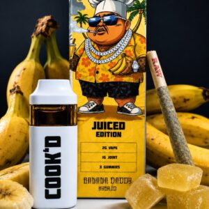 Banana Daddy Cook’d Juiced Edition 2g disposable vape device